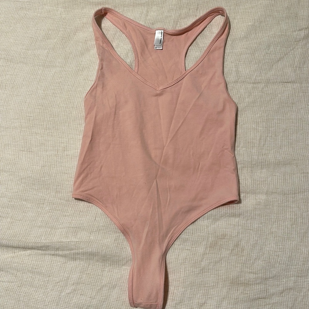 American apparel pink body suit